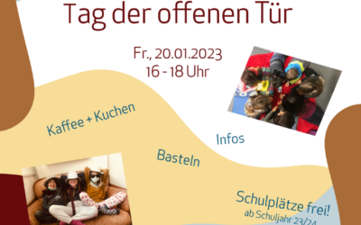 Tag der offenen Tür im Januar – mit Basteln&Kuchen